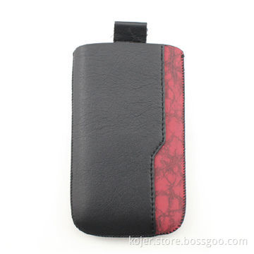 Leather Mobile Phone Case for Apple's iPhone 4, Retractable Pull-tab, Various Colors Available